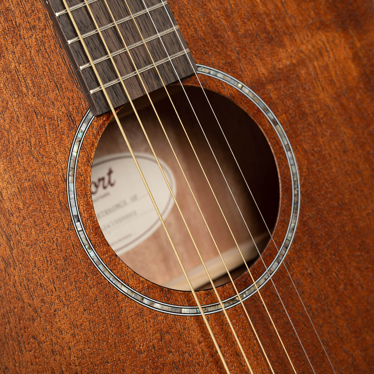 Cort Earth 60 CE Solid Mahogany Top Acoustic Guitar